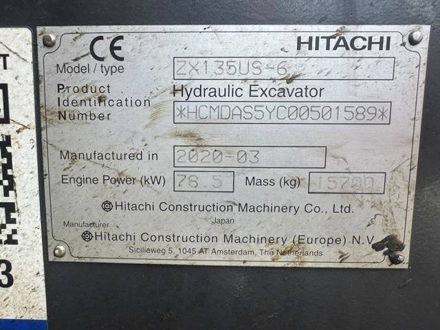 Hitachi ZX135US-6 – bilde 13 av 13