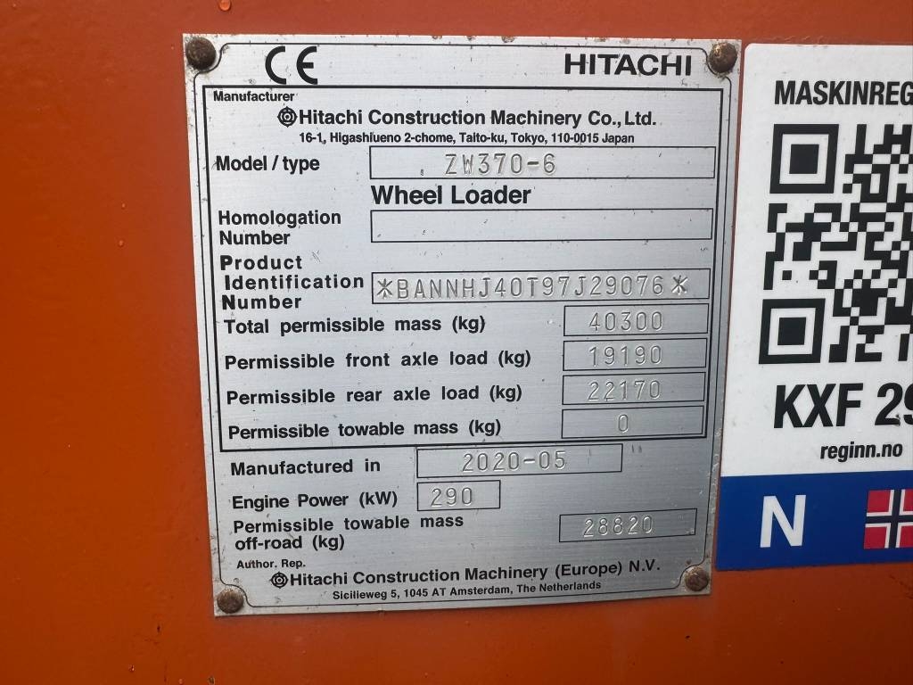 Hitachi ZW 370-6 – bilde 18 av 18