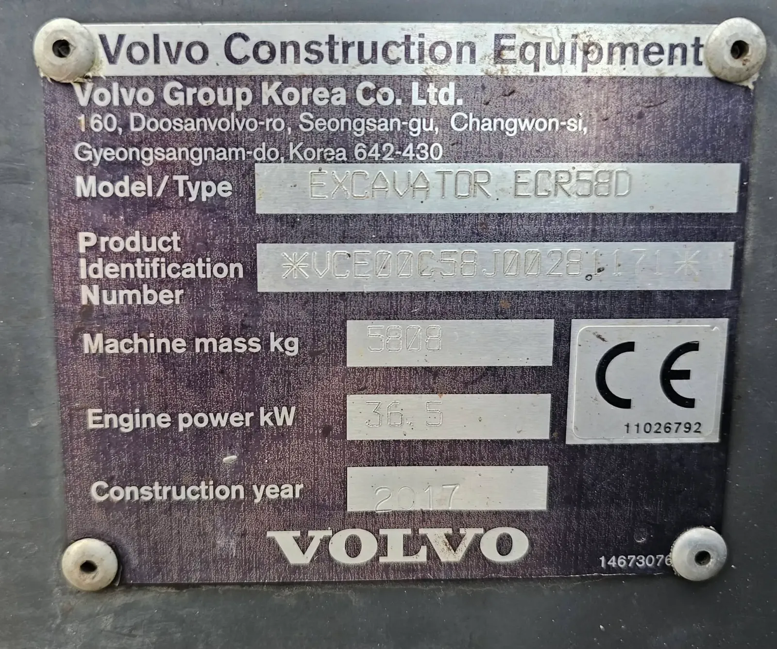 Volvo ECR58D – bilde 37 av 37