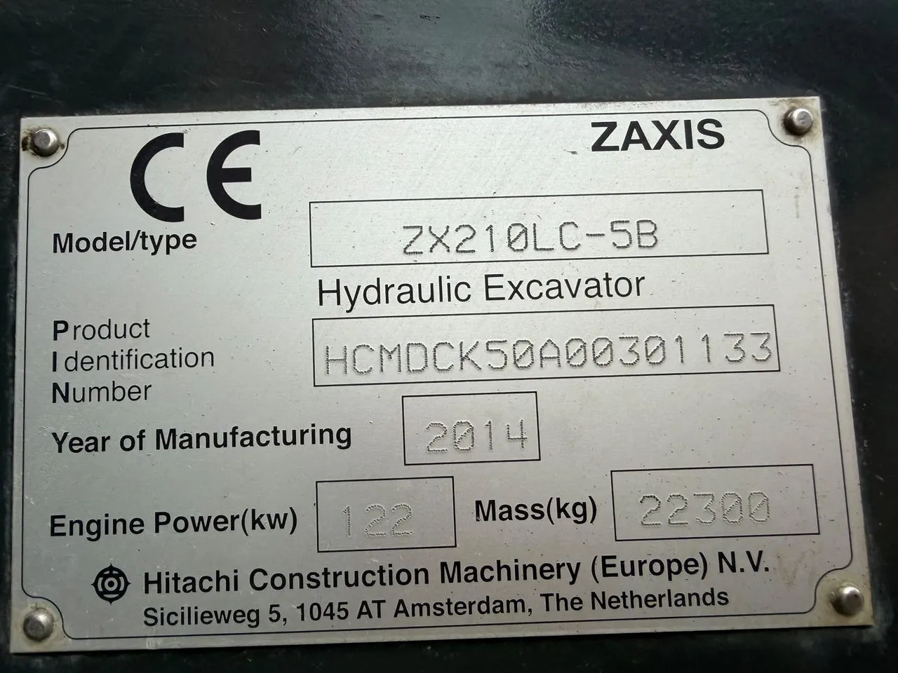 Hitachi ZX210LC-5B – bilde 10 av 18