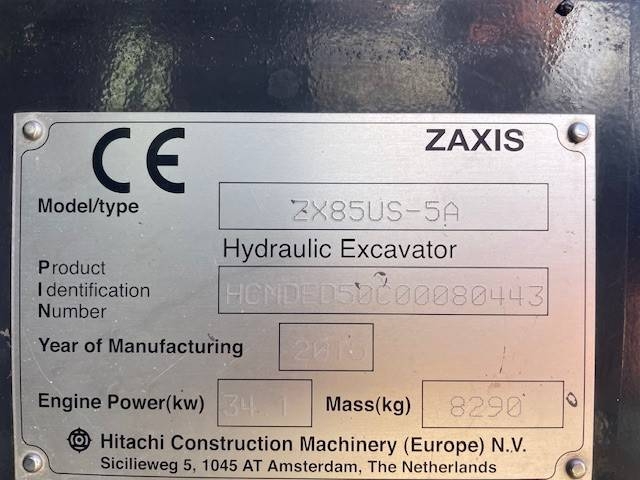 Hitachi ZX 85 US-5 A – bilde 8 av 14